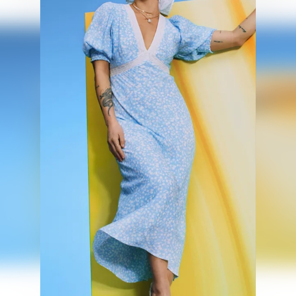 Rixo Plus Size Vintage Style Dresa